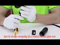 Y 유형 3 채널 2 3 4 5 핀 방수 전기 커넥터 Ip68 250v 16~24a