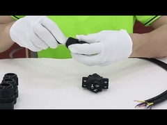 X 유형 4채널 Ip68 방수 커넥터 3 - 3핀 전선에 이상적인 폴란드