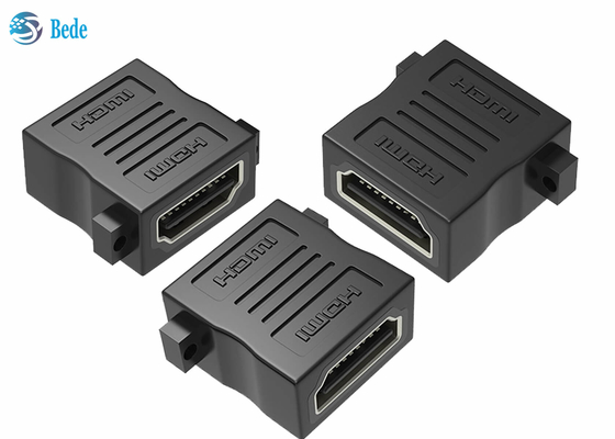 여성이고 여성 HDMI 연결기가 3D와 4K 결의안 HDMI 중계기를 지원합니다