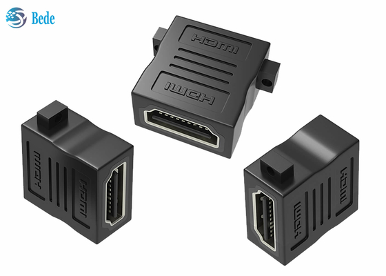 여성이고 여성 HDMI 연결기가 3D와 4K 결의안 HDMI 중계기를 지원합니다