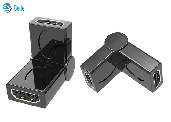 남자이고 여성이 회전 HDMI 연결기 90 180 270 360 각도 조정할 수 있는 3D 4K