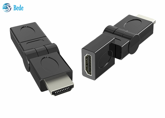 금은 회전 가능한 HDMI 남자이고 여성인 스위블 어댑터 90 180 270 360 Deg를 도금처리했습니다