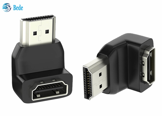 HDMI 연결기는 HDTV 랩탑 PS4 PS5 엑스박스에 대해 여성이 에 남자인 각도 어댑터 90 도를 바로잡습니다