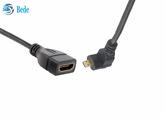 HDMI 여성 케이블 접속기 연결기 4 방향 Up-Down-Left-Right+1pcs 일직선에 남자인 각을 이루는 극소 HDMI