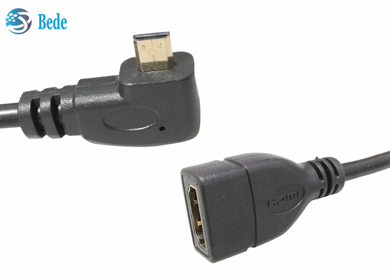 HDMI 여성 케이블 접속기 연결기 4 방향 Up-Down-Left-Right+1pcs 일직선에 남자인 각을 이루는 극소 HDMI
