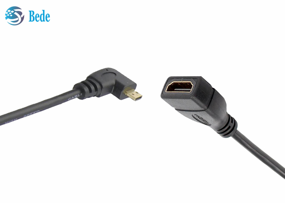 HDMI 여성 케이블 접속기 연결기 4 방향 Up-Down-Left-Right+1pcs 일직선에 남자인 각을 이루는 극소 HDMI