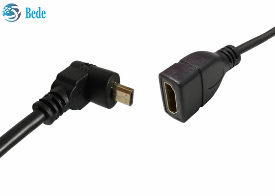 HDMI 여성 케이블 접속기 연결기 4 방향 Up-Down-Left-Right+1pcs 일직선에 남자인 각을 이루는 극소 HDMI