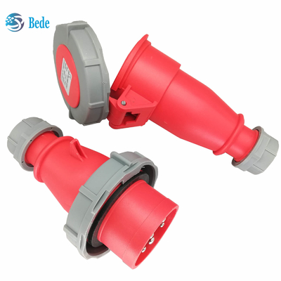 3P+N+E 산업적 플러그 & 소켓 5 핀  IP67 AC220-415V 16과 32 Amp 연결 타입