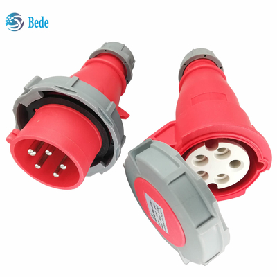 3P+N+E 산업적 플러그 & 소켓 5 핀  IP67 AC220-415V 16과 32 Amp 연결 타입