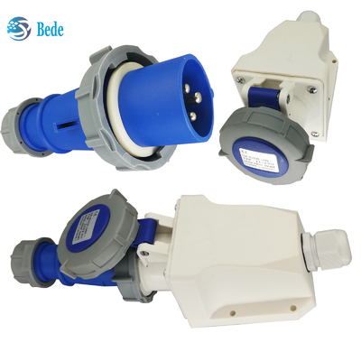산업용 플러그 소켓 16Amp 220V-250V 3pin 벽 장착 유형 산업용 장비