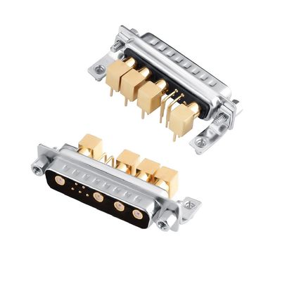 D-Sub 혼합 코아시얼 커넥터 RF / 전력 직각 커넥터 9W4 PCB