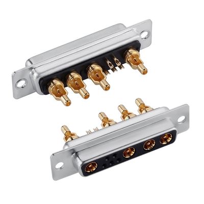 D-Sub 혼합 코아시얼 커넥터 RF / 전력 직각 커넥터 9W4 PCB