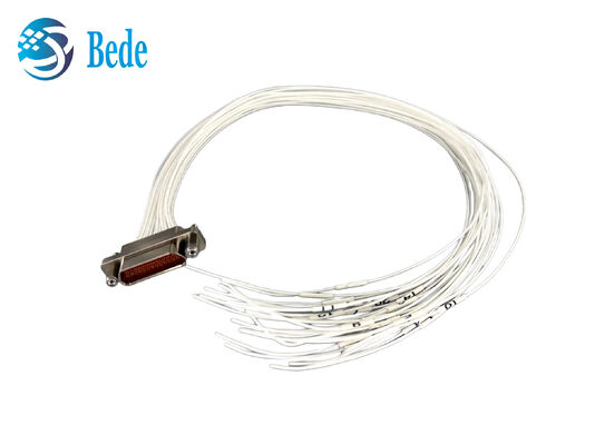 J30J‐25ZKP-30 25Pin 마이크로-D 커넥터 30cm 케이블 솔더 종료 J30J-25TJS