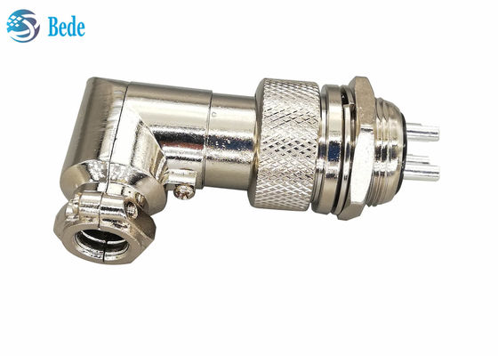 패널 장착 커넥터 세트 Gx20 커넥터 팔꿈치 90도 직각