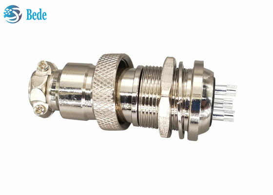 아연 합금 Gx20 커넥터 후면 장착 커넥터 (산업 제어 패널용 M19)