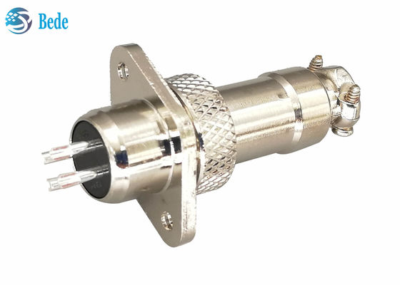 3A 200V GX12 M12 항공 커넥터 플러그 (마름모꼴 플랜지 포함) 수컷 및 암컷 세트