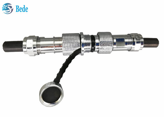 구리 쉘 M12 항공 커넥터 IP68 케이블 대 케이블 도킹 스타일 2~7핀