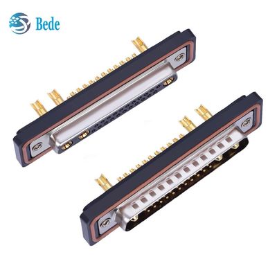 25W3 D-Sub 남성 / 여성 커넥터 IP67 등급 혼합 신호 전력 전송