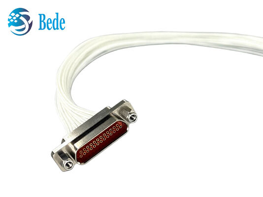 J30J‐25ZKP-30 25Pin 마이크로-D 커넥터 30cm 케이블 솔더 종료 J30J-25TJS
